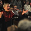 Chorleiterin bei Konzert am 6. Oktober 2017 in St. Joseph, Bonn